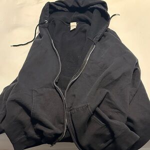 Hanes Black Hooded Sweatshirt